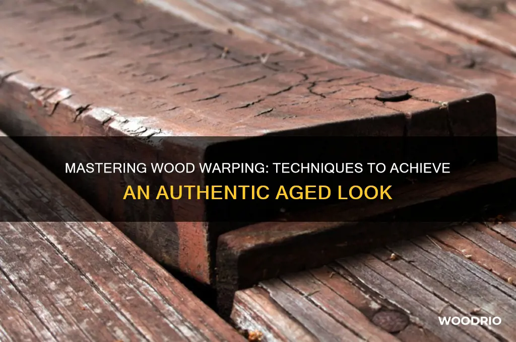 how to warp wood and make it look old