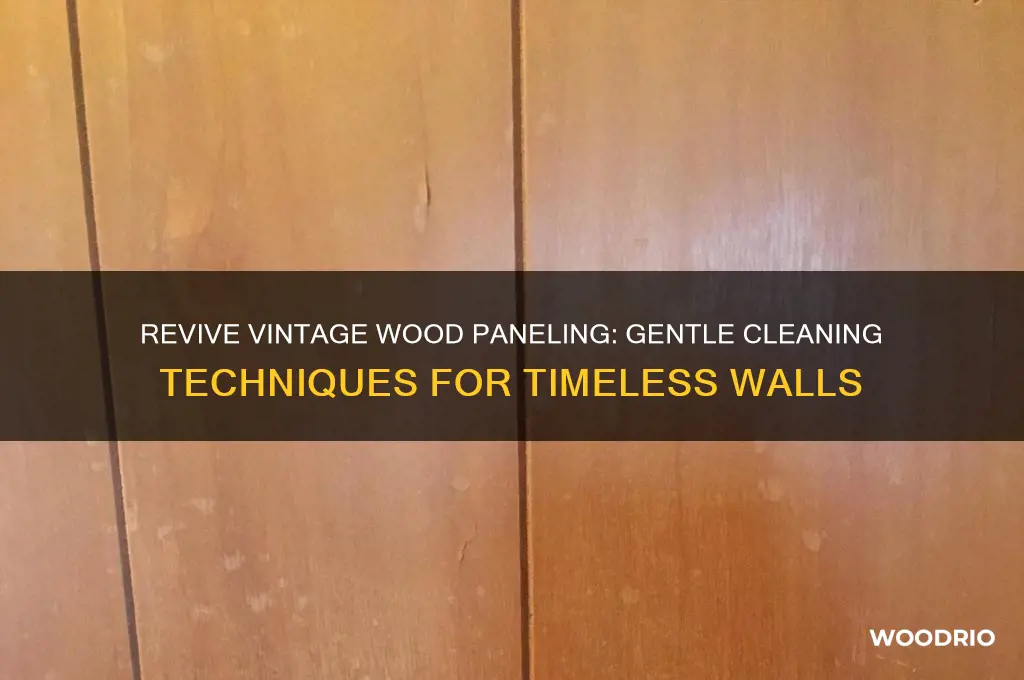 how to wash old wood paneling