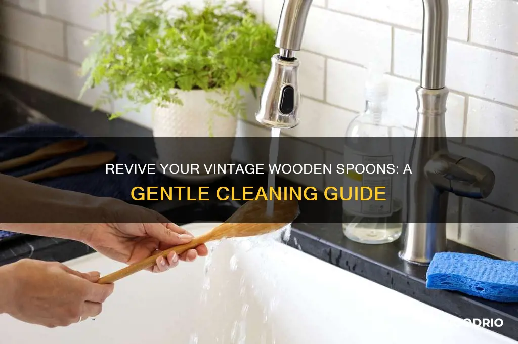 how to wash old wooden spoons