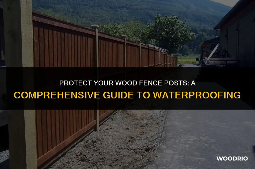 how to waterproof wood fence posts