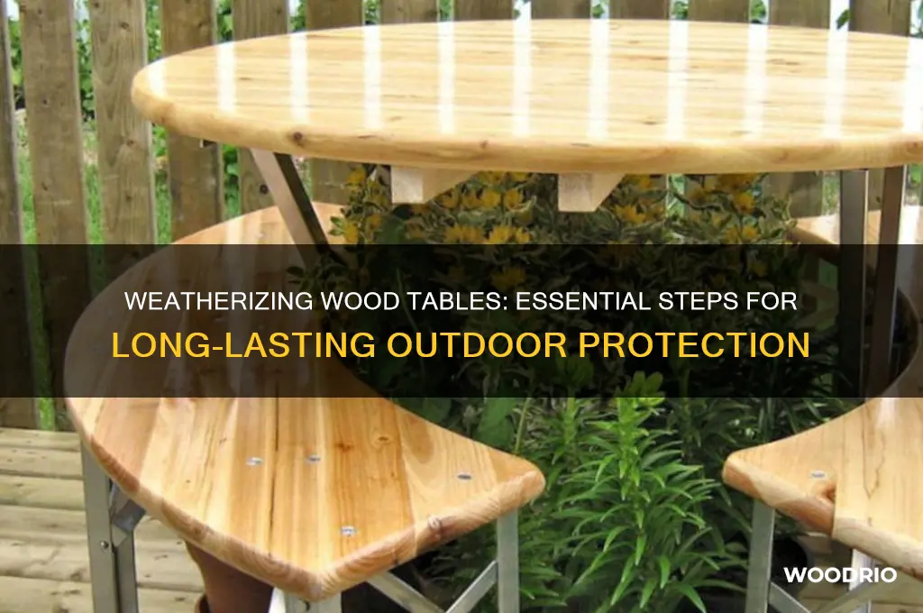 how to weatherize a wood table