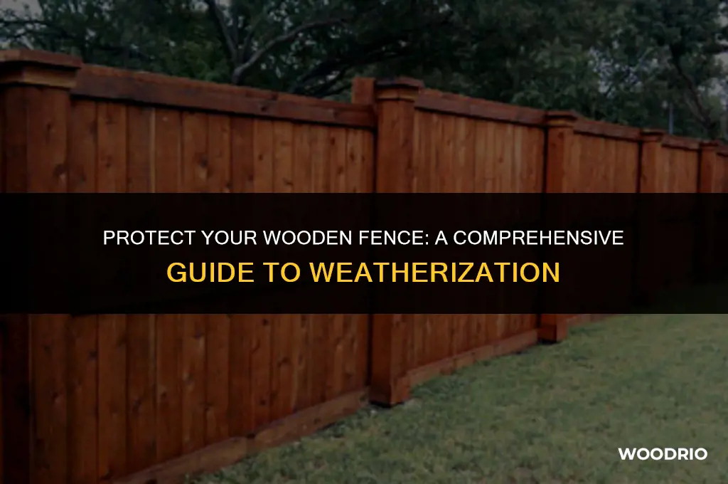 how to weatherize wood fence