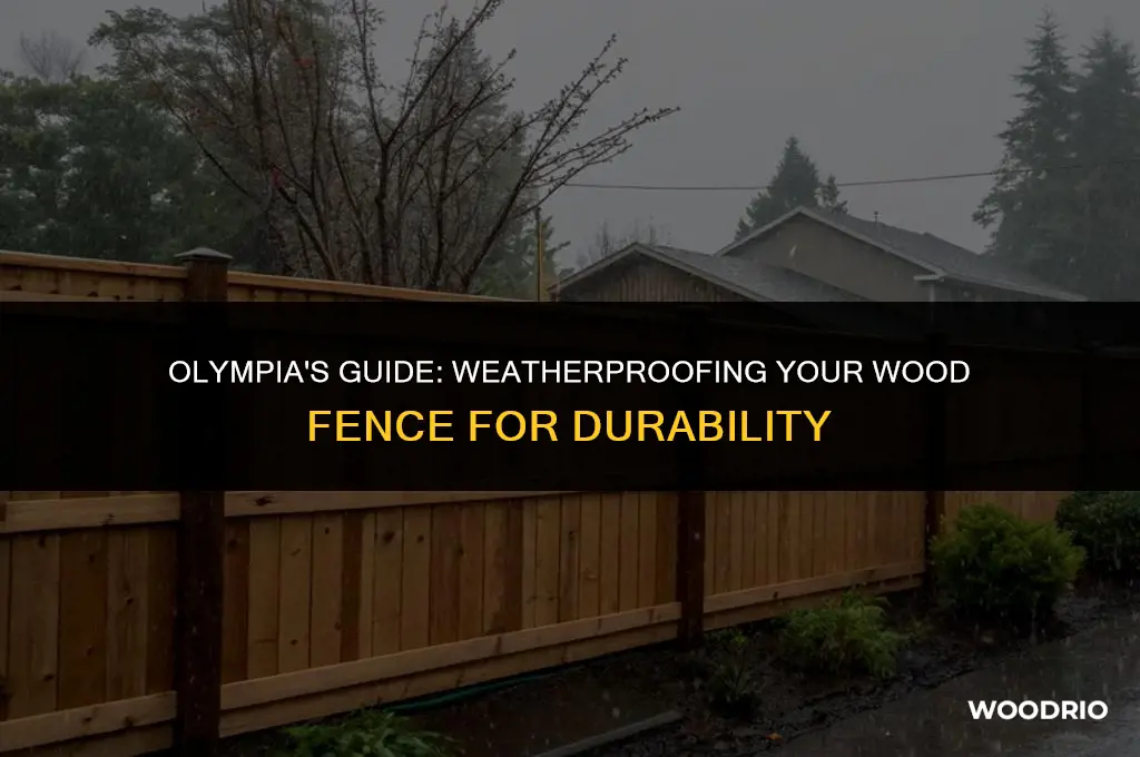 how to weatherproof wood fence olympia