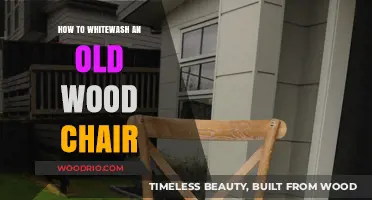 Revive Your Old Wood Chair: A Simple Whitewash Tutorial