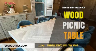 Revive Your Old Wood Picnic Table with Easy Whitewashing Tips