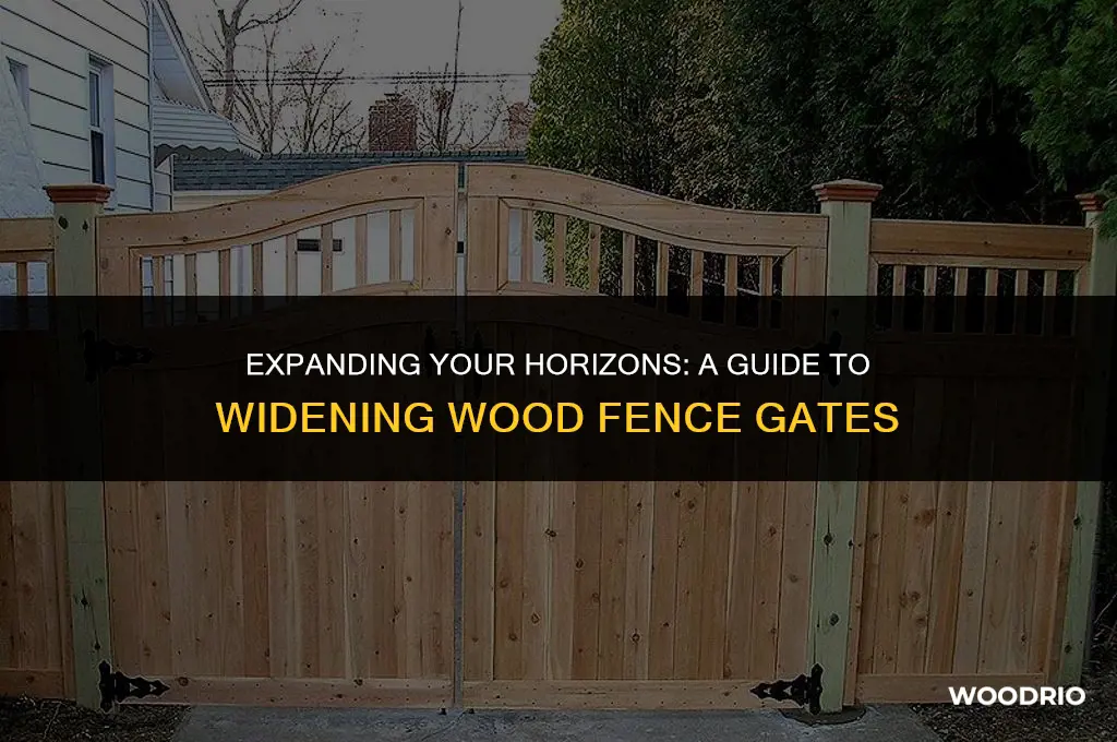 how to widen a wood fence gate