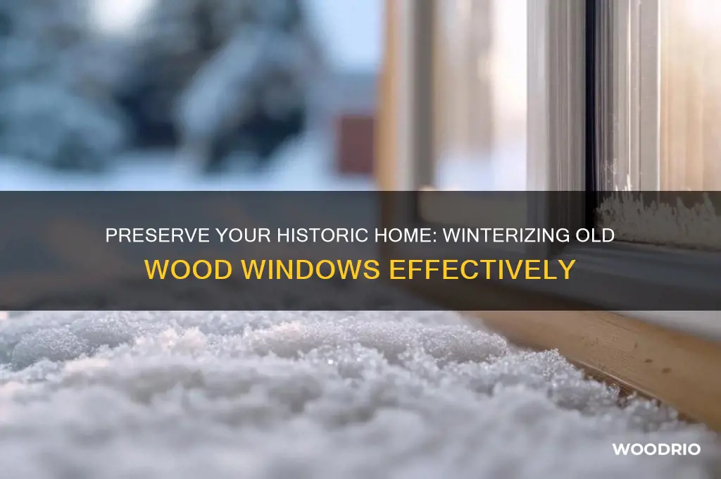 how to winterize old wood windows
