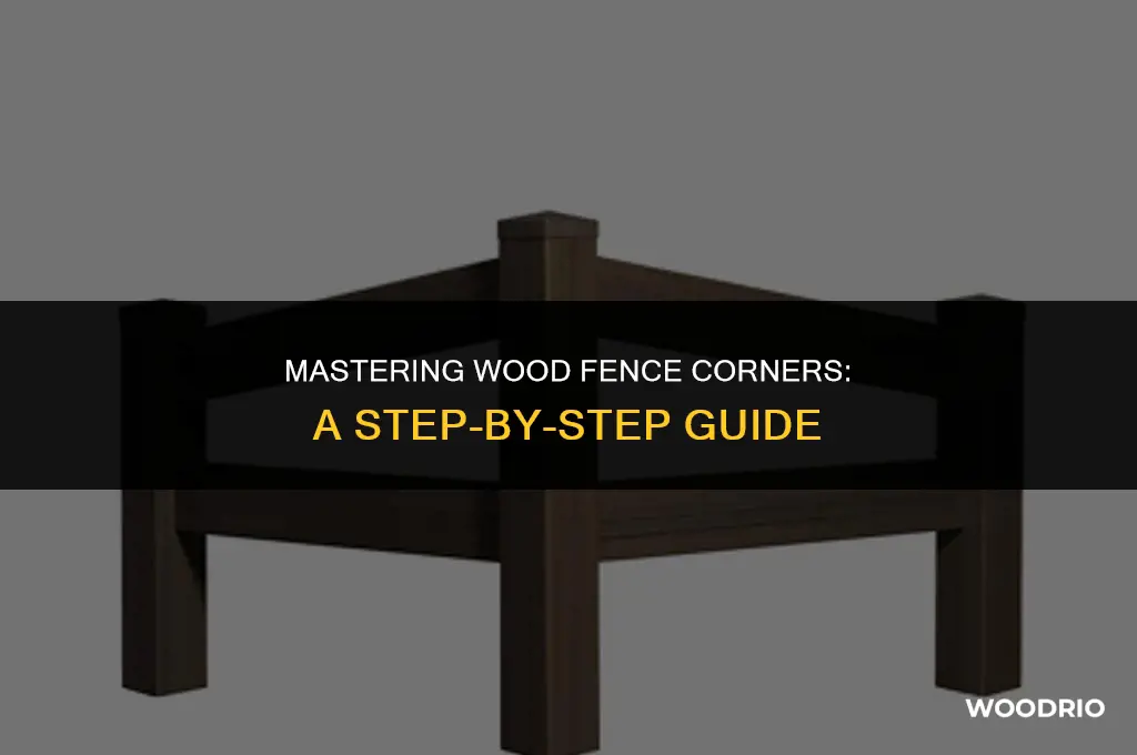 how to wood fence corne4s