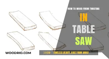 Prevent Wood Twisting on Table Saws: Essential Tips and Techniques