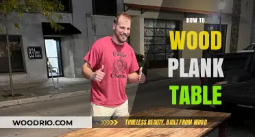 Crafting a Stunning Wood Plank Table: DIY Guide and Tips