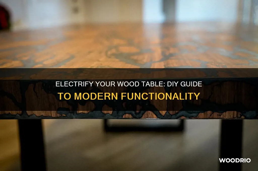 how to wood table electrification
