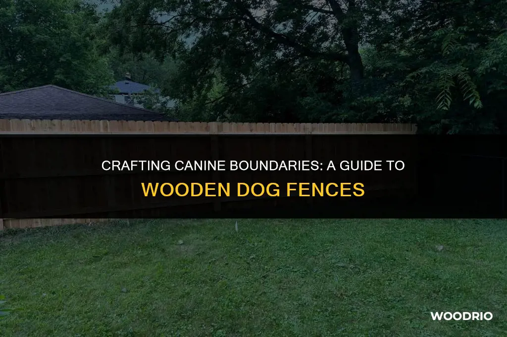 how to work a dog fence with wood