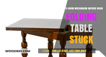 Fixing Stuck Antique Wood Folding Tables: A Step-by-Step Mechanism Guide