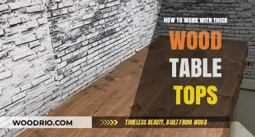 Mastering Thick Wood Table Tops: Essential Tips for Crafting and Care