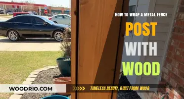 Enhance Your Fence: A Guide to Wrapping Metal Posts with Wood