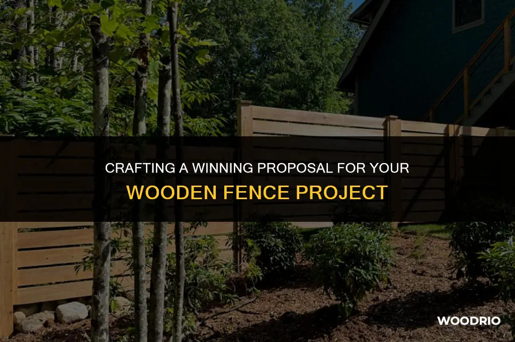 how to write a wooden fence proposal