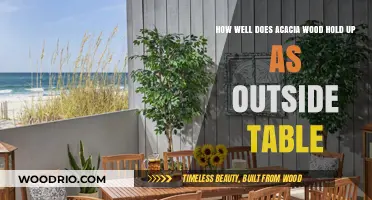 Acacia Wood Outdoor Tables: Durability, Maintenance, and Longevity Explained