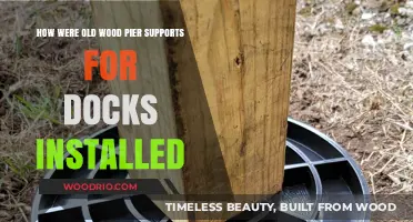 Traditional Dock Construction: Installing Wooden Pier Supports in Historic Times