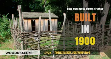 Crafting Seclusion: The Art of Wood Privacy Fences in 1900