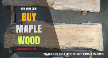 Exploring Maple Wood Widths: What Sizes Are Available for Purchase?