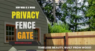 Exploring the Ideal Width for Your Wood Privacy Fence Gate