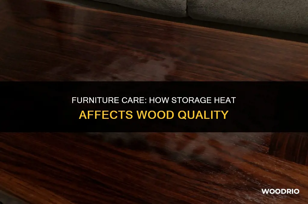 how will heat in a storage affect wood furniture