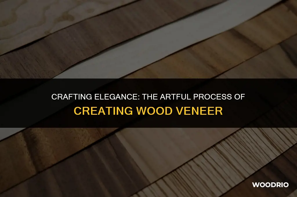how wood veneer is made