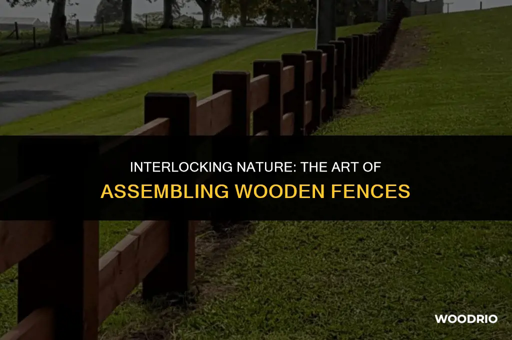 how wooden fences are tied together