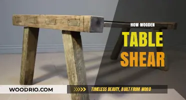 Mastering the Art of Shearing Wooden Tables: Tips and Techniques