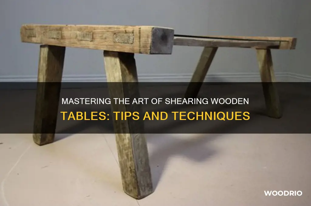 how wooden table shear