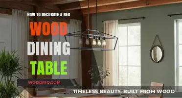 Elegant Red Wood Dining Table Decor Ideas for Modern Homes