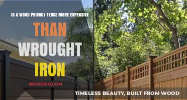 Comparing Costs: Wood Privacy Fences vs. Wrought Iron Fences