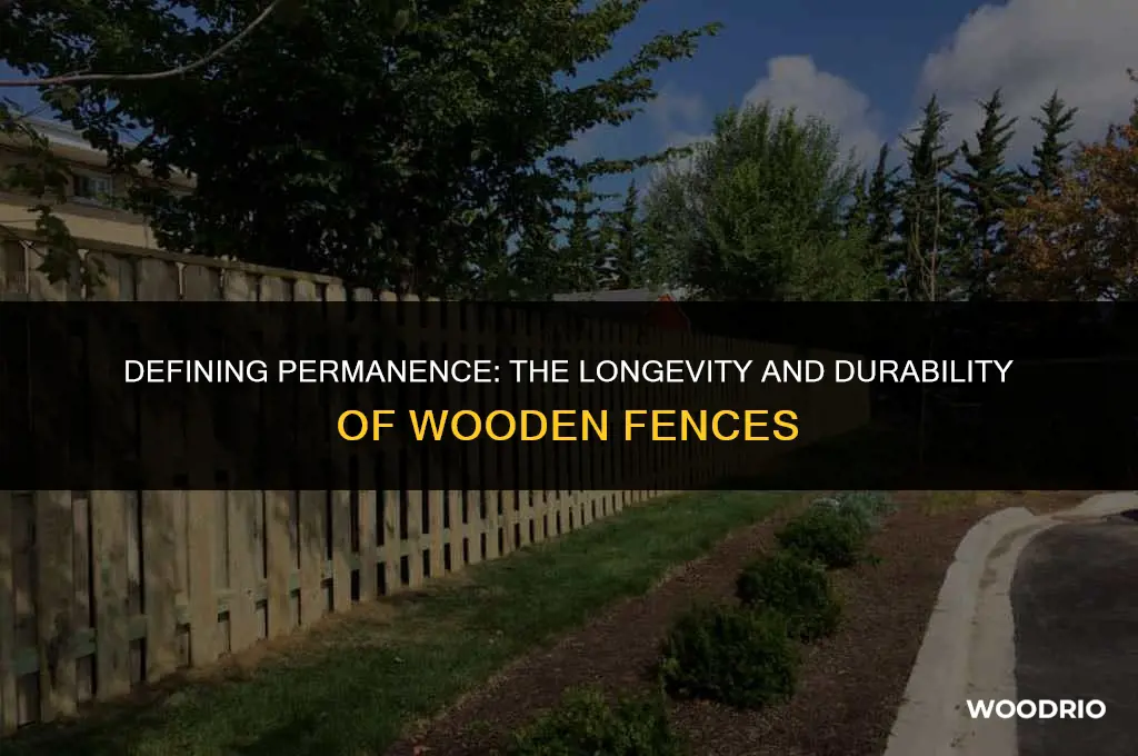 is a wooden fence a permanent structure
