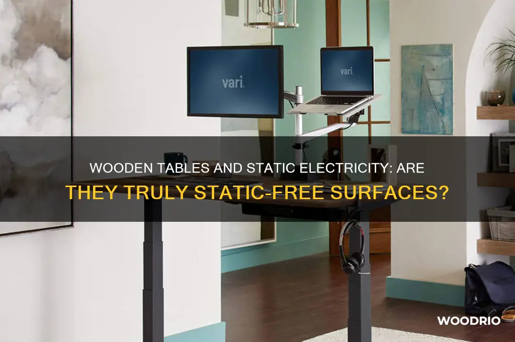 is a wooden table a static free surface
