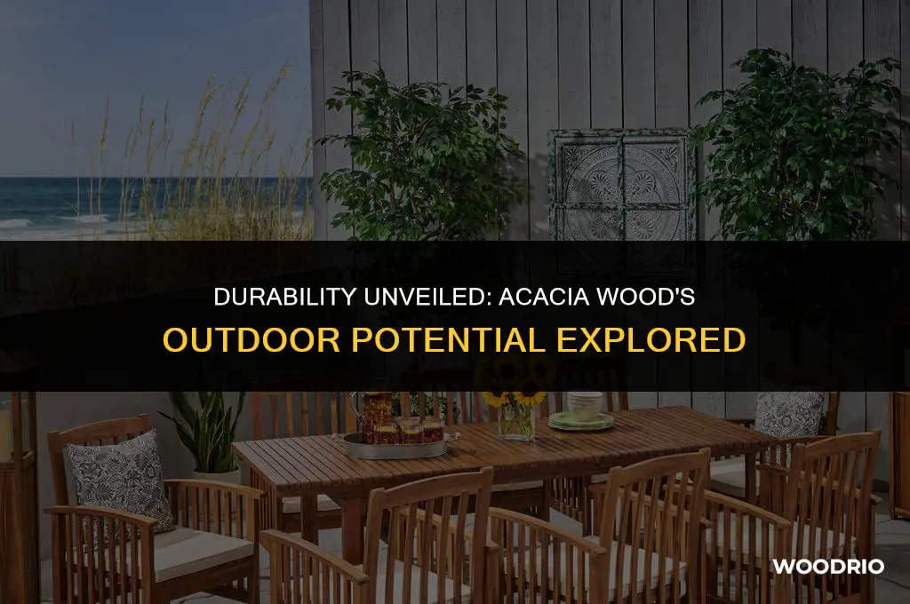 is acacia wood good for outdoors