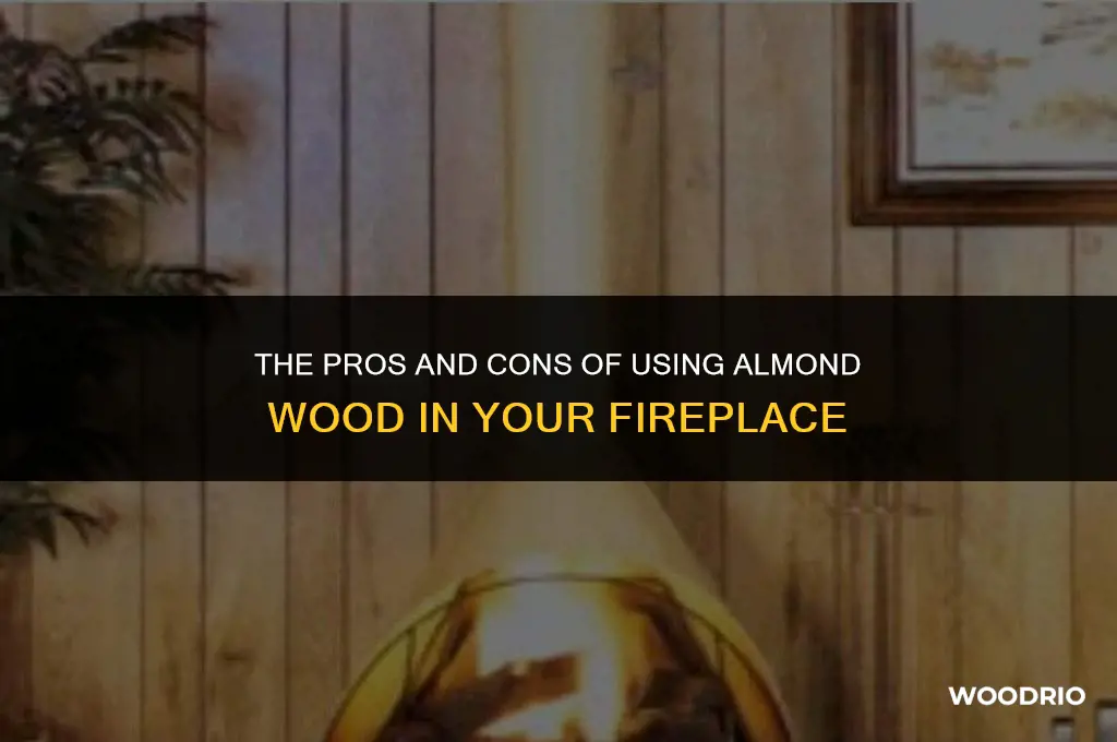 is almond wood good for fireplace
