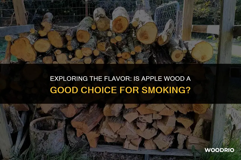 is apple wood good for smoking