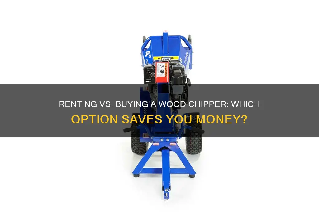 is better to rent or buy a wood chipper