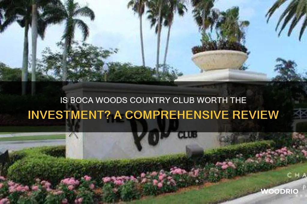 is boca woods country club a buy in