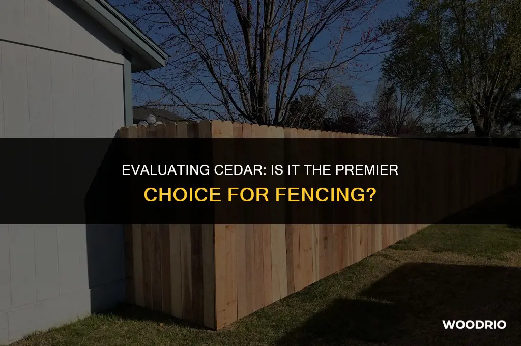 is cedar the best wood for a fence