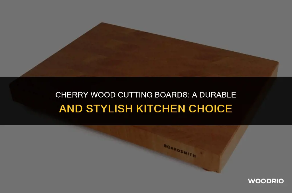 is cherry a good wood for cutting boards