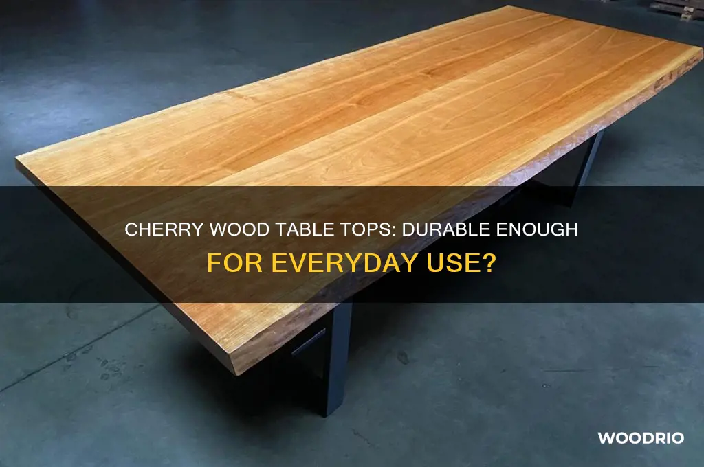 is cherry a hard enough wood for a table top