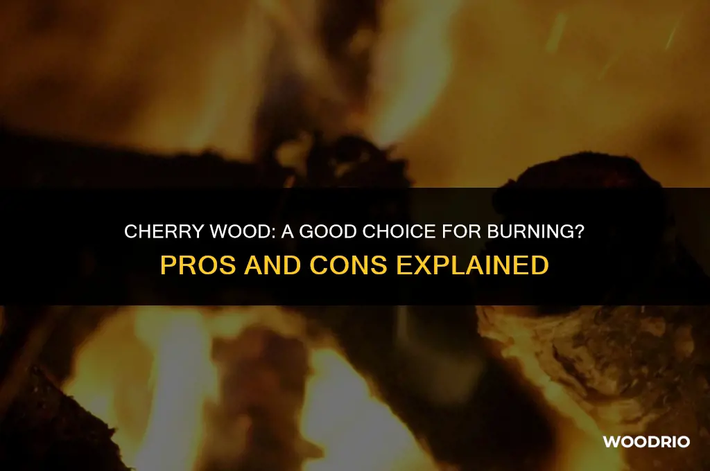 is cherry wood good to burn