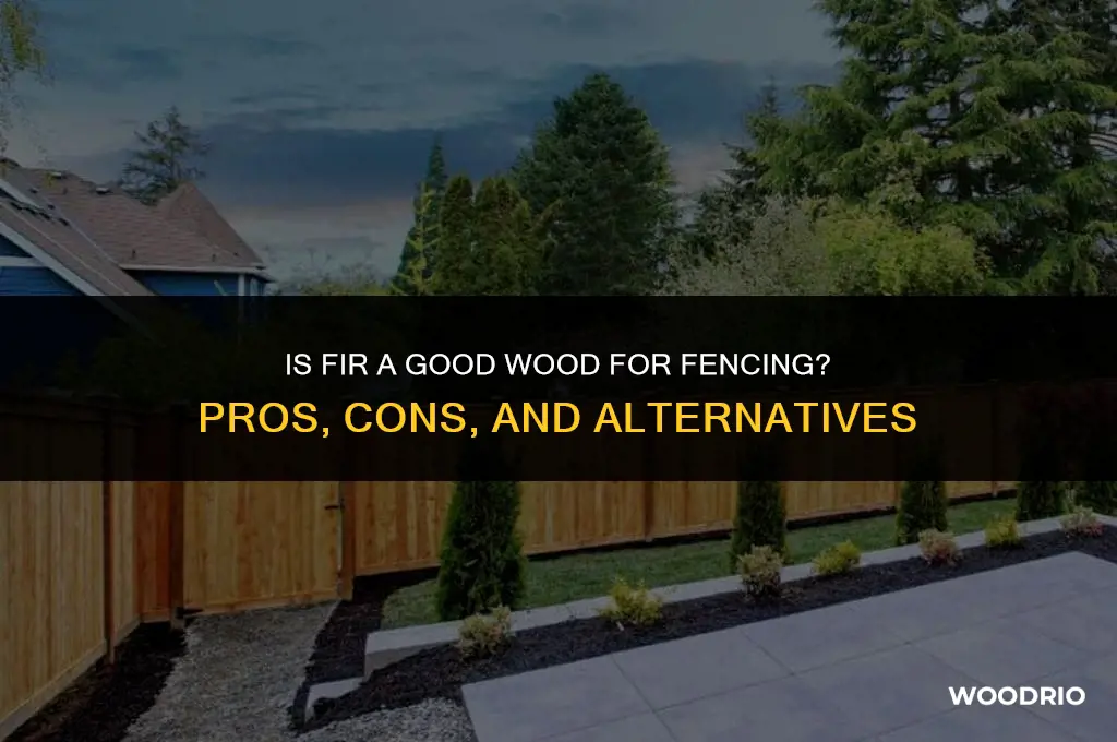 is fir a goodf wood for a fence