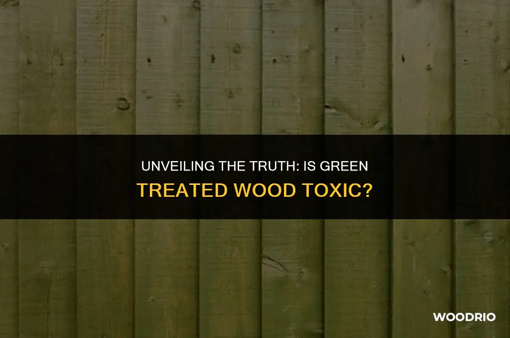 is green treated wood toxic