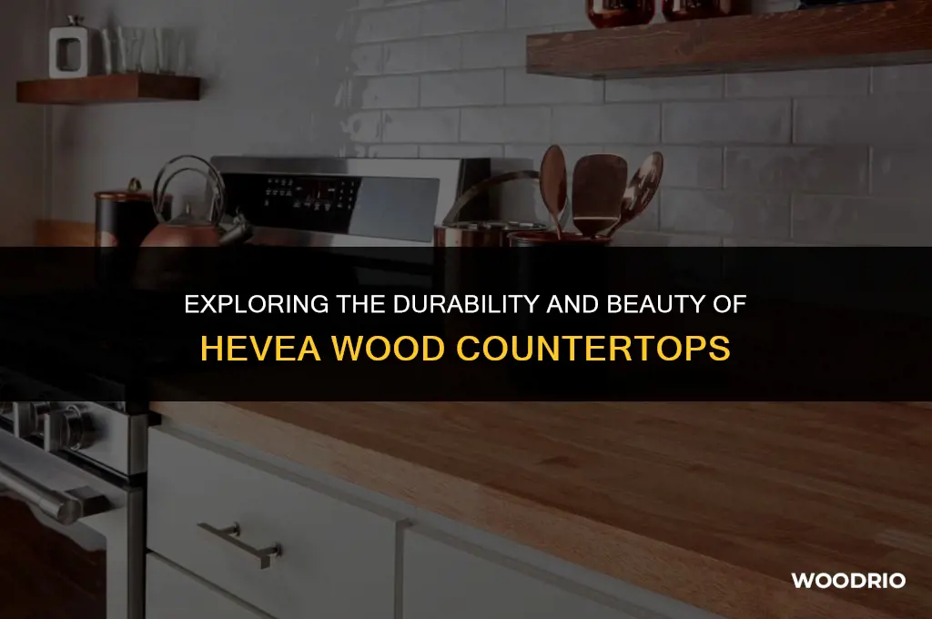 is hevea wood good for countertops