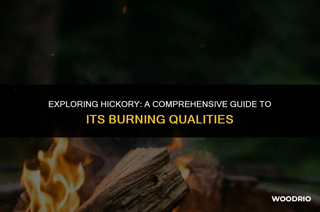 is hickory a good wood to burn