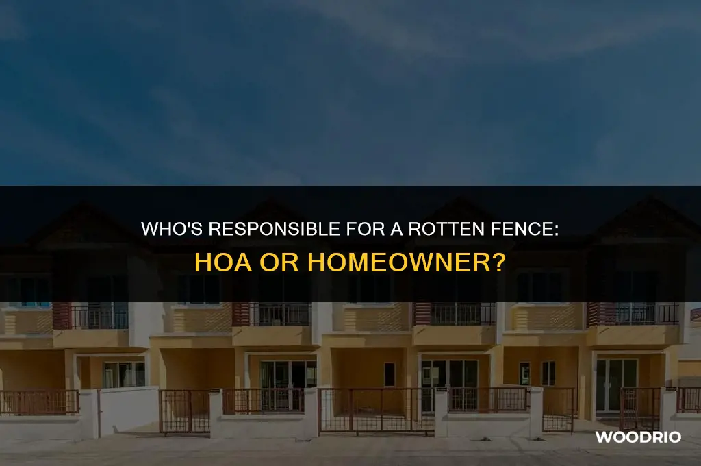 is hoa responsible for a wood rotted fence