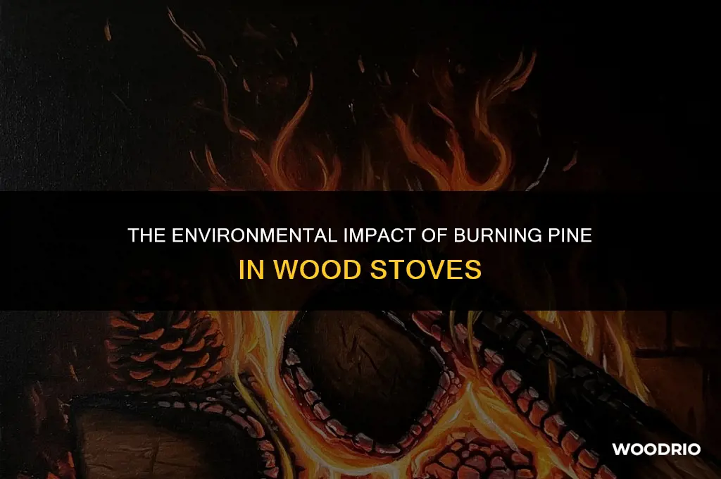 is it bad to burn pine in a wood stove