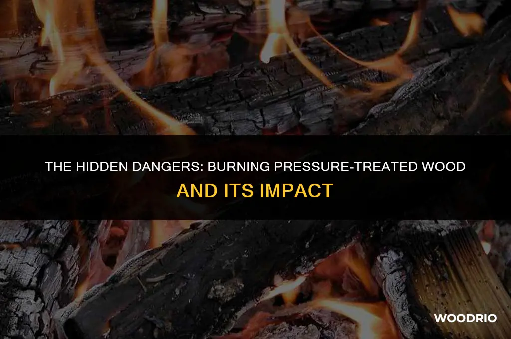 is it bad to burn pressure treated wood